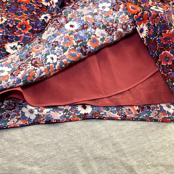 Veronica Beard Luella Dress Floral Silk 8 Ruffle Ruched Long Sleeve Lined - Picture 8 of 13